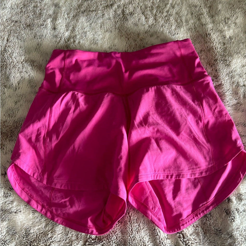 Pink lululemon shorts